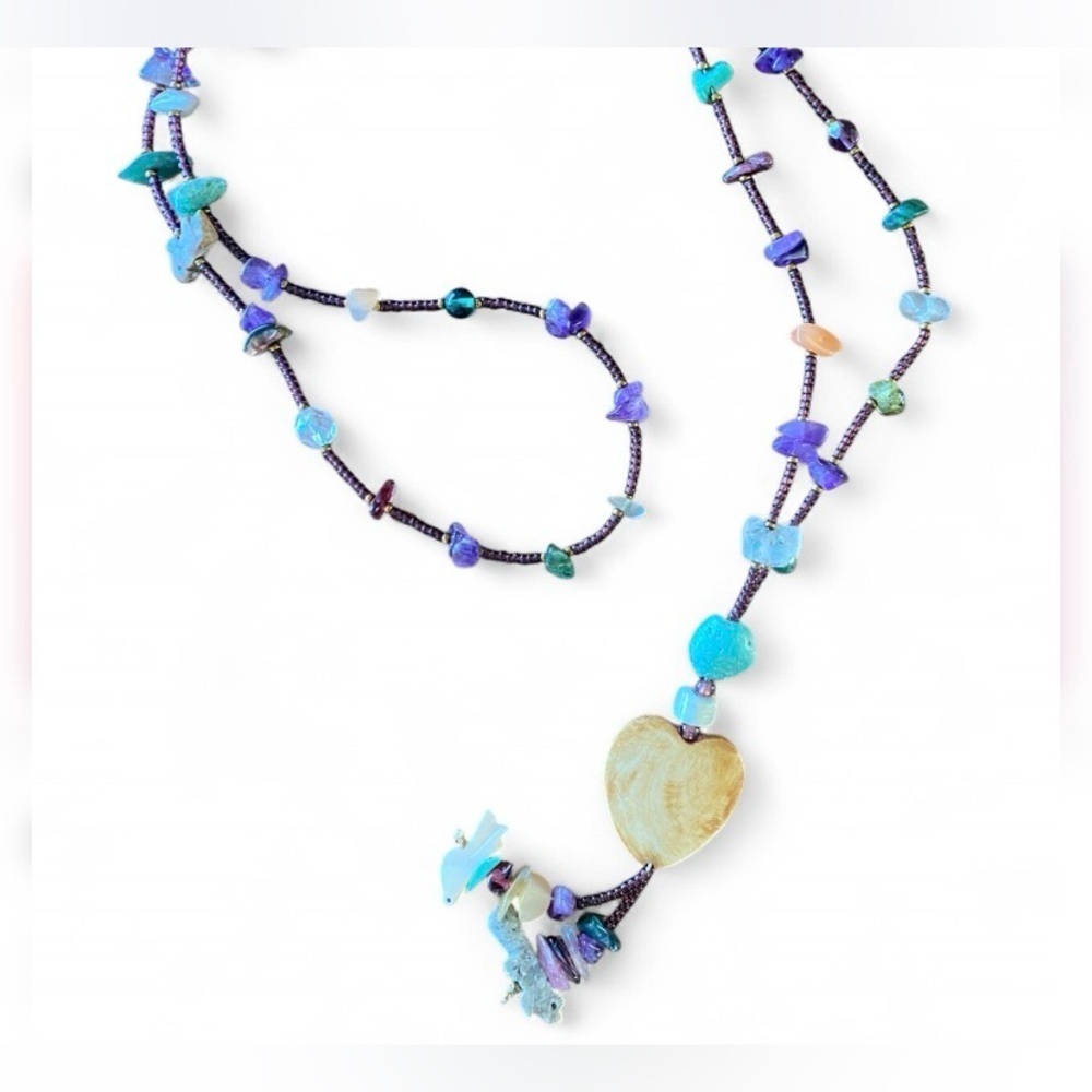 Vintage handcrafted animal totem necklace tribal-Unisex